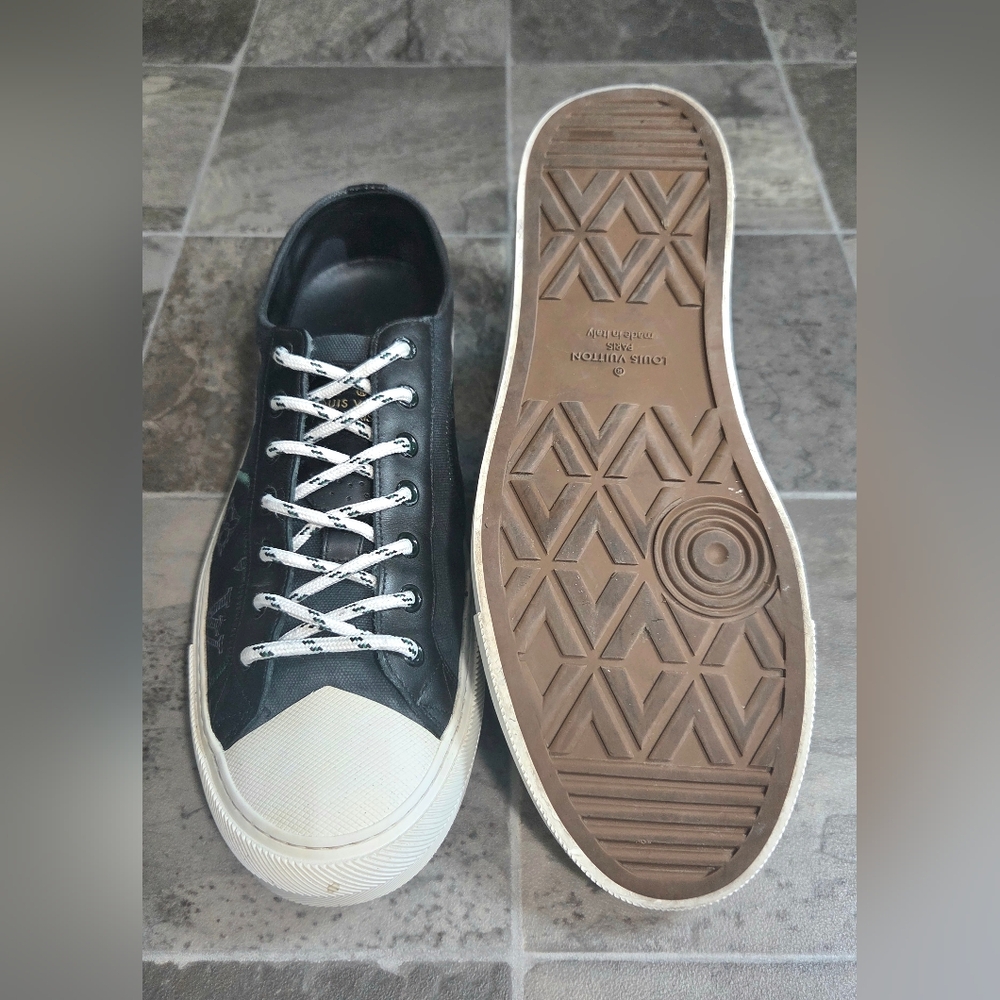 LOUIS VUITTON FOREVER TATTOO LEATHER SNEAKERS. - Picture 7 of 13